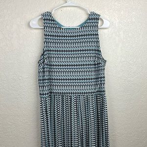 LOFT blue sleeveless dress